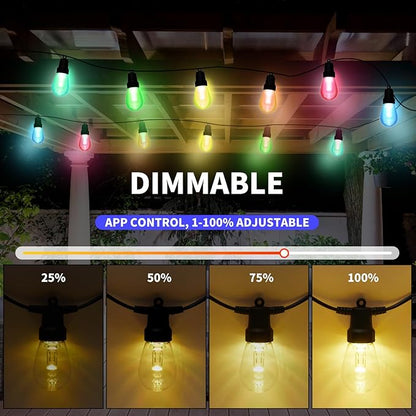 Outdoor String Lights 50FT, Outdoor Lights - Image 5