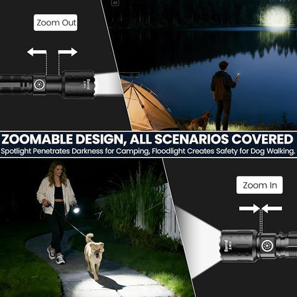 Flashlights High Lumens Rechargeable, Super Bright LED Small Powerful Flashlight - Image 7