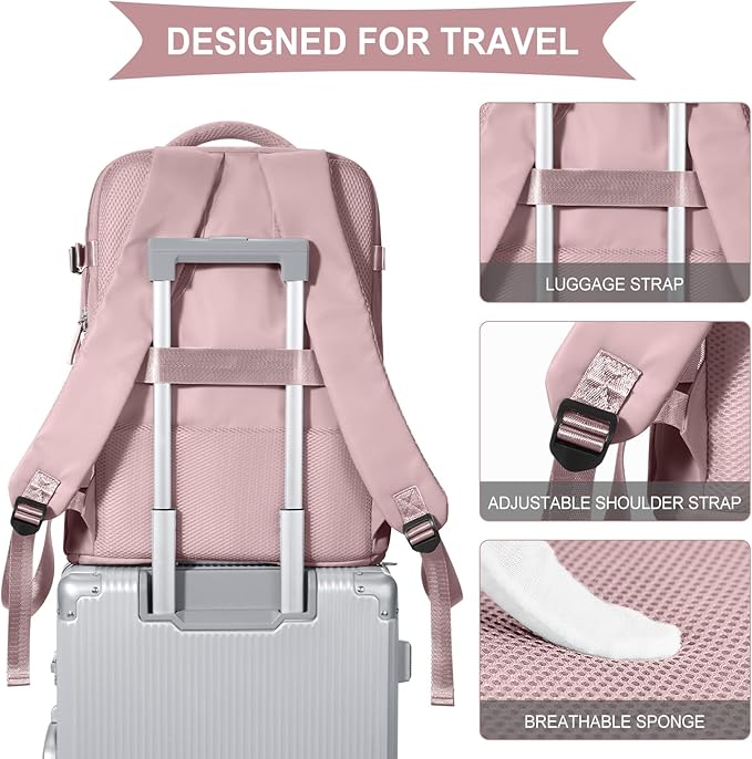coowoz Travel Backpack For Women Men, Carry On Backpack, Hiking Backpack - Image 6