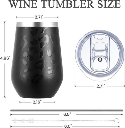 MEWAY 12oz Insulated Wine Tumbler Set of 8 - Image 6