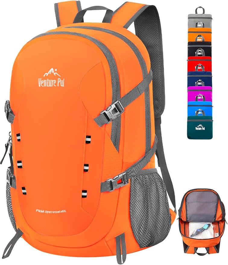 Venture Pal 40L Lightweight Packable Travel Hiking Backpack Daypack by VenturePal