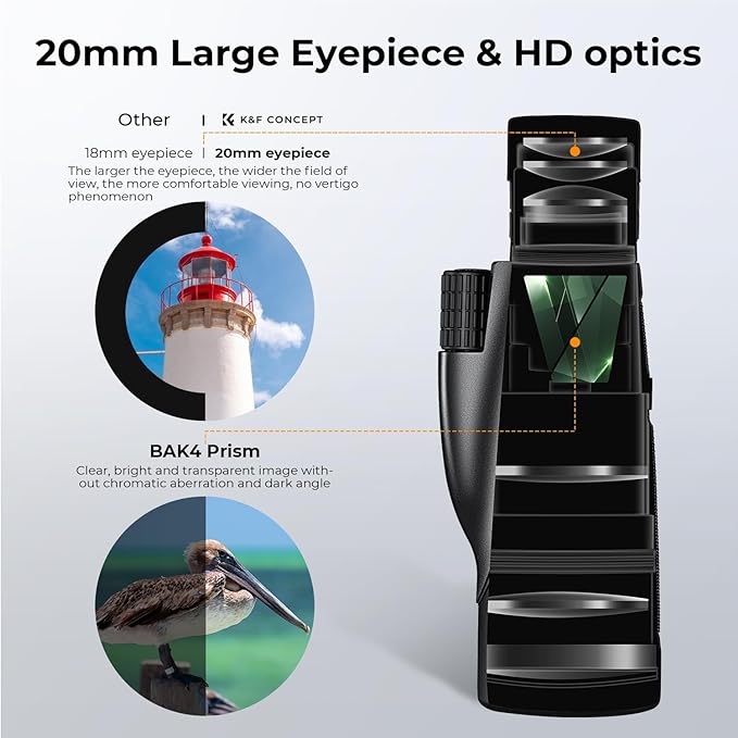 K&F Concept 8-32X50 Zoom Monocular - Image 3