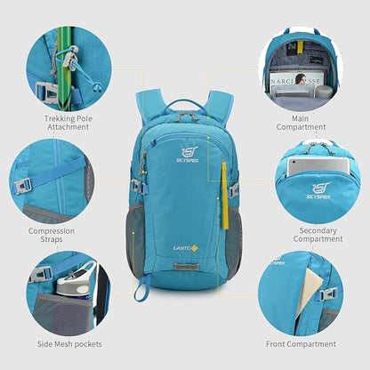 SKYSPER Small Hiking Backpack, 20L Lightweight Travel Backpacks Hiking Daypack - Image 4
