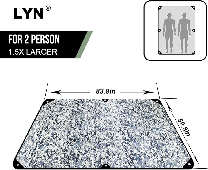 LYN Heavy Duty Emergency Blanket Survival Gear Waterproof Insulated Blanket - Image 2