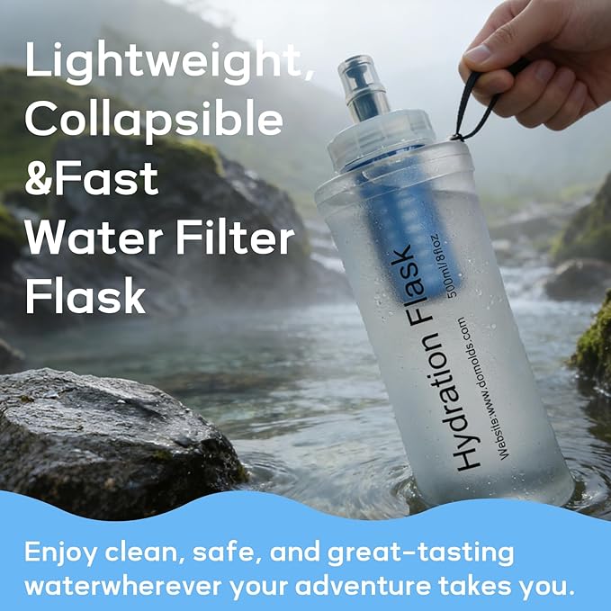 700ml Soft Flask Water Bottle, Collapsible Water Bottle - Image 5
