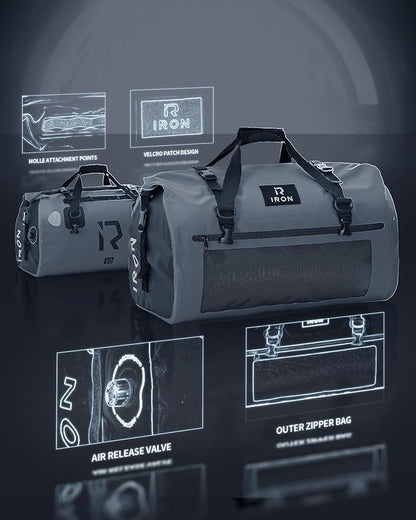 BORLENI Waterproof Motorcycle Dry Duffel Bag Luggage Tail Bag - Image 3