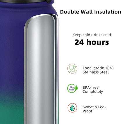 Fanhaw 20 oz Insulated Stainless Steel Water Bottle - Image 4