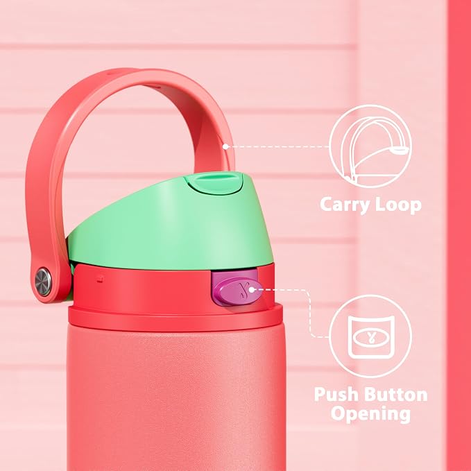 24 oz Insulated Water Bottle for Women: Meoky Stainless Steel Water Bottle - Image 5