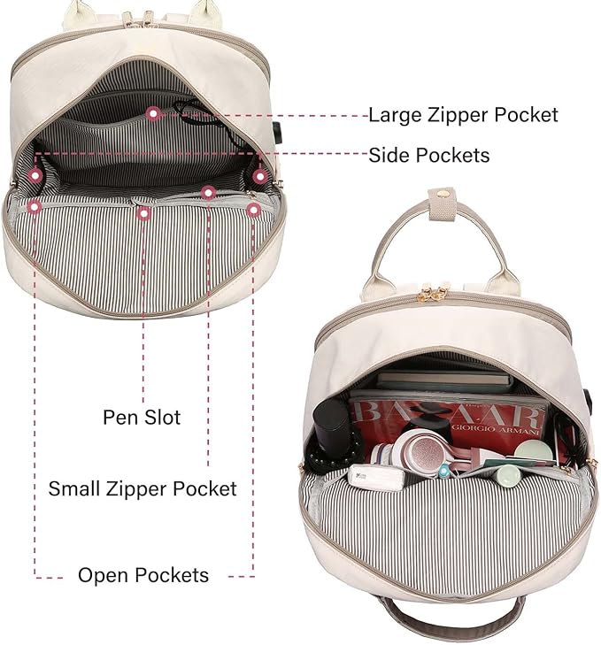LOVEVOOK Laptop Backpack for Women, 17.3 Inch Laptop Bag - Image 3