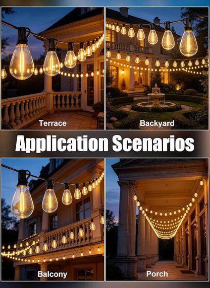 50FT Outdoor String Lights Waterproof - Image 8
