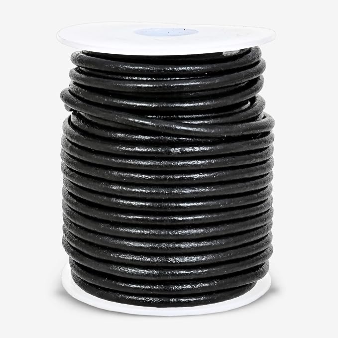 GENIQUE Real/Genuine Round Leather String Cord - Image 2