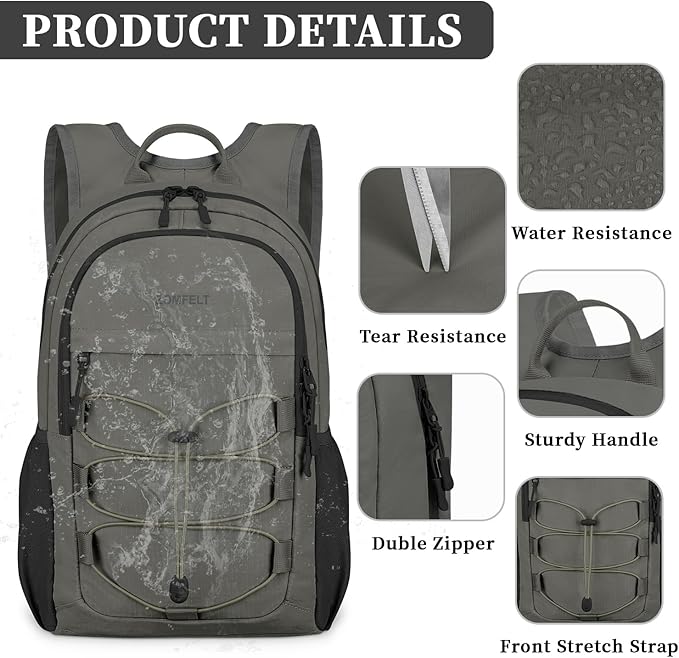 ZOMFELT Hiking Backpack for Women Men, 15L Lightweight Packable Backpacks for - Image 4