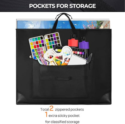 Nicpro Large Size Art Portfolio Case, Artist Portfolio Tote Bag - Image 7