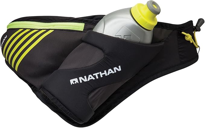 Nathan Peak Running Hydration Waist Pack Belt w/ Speed Draw Flask Water Bottle by NATHANSPORTS