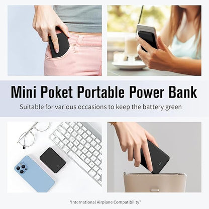 VANYUST S22 Portable Charger, Mini Colorful Power Bank, 5000mAh External - Image 4