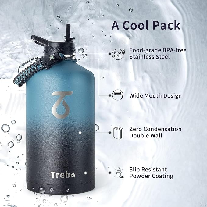 Trebo One Gallon Water Bottle Insulated - Image 5