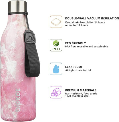 BJPKPK Insulated Water Bottles, 25 oz Stainless Steel Metal Water Bottle - Image 2