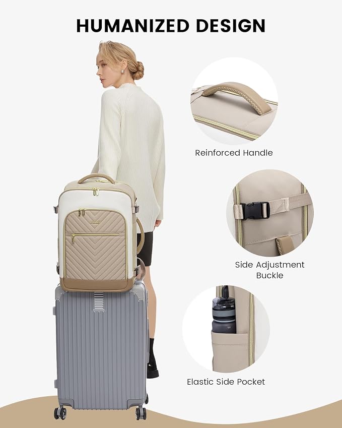 LOVEVOOK Large Travel Backpack for Women, 50L Carry on Backpack Airplane - Image 9