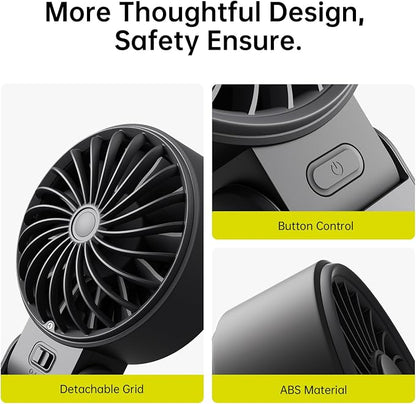 JISULIFE Handheld Fan Life7 – Ultimate Flexibility: Wide & Strong Airflow - Image 9