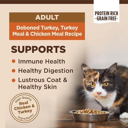 Wellness CORE Adult Dry Cat Food, Grain Free Kibble, Turkey and Chicken Recipe - Image 2