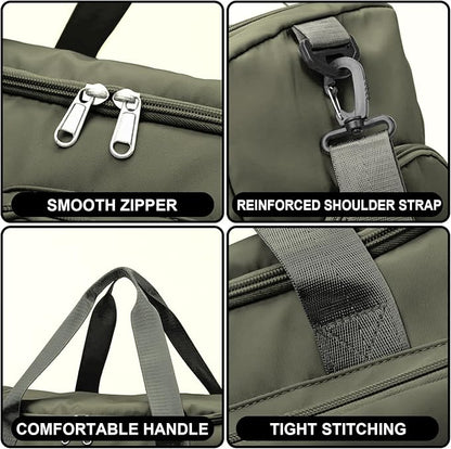 Suruid Gym Bag for Women Men, Travel Duffle Bag Large Capacity Carry On - Image 4