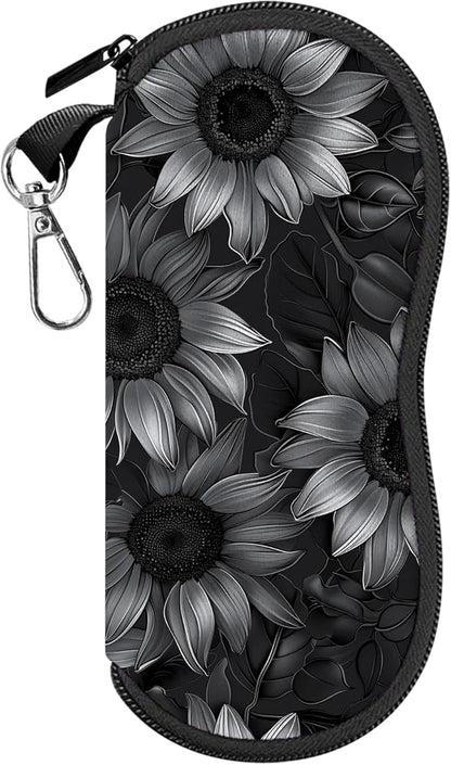 Glasses Case Sunglasses Eyeglass Soft Case Zipper Light Neoprene Pouch by Cabreche