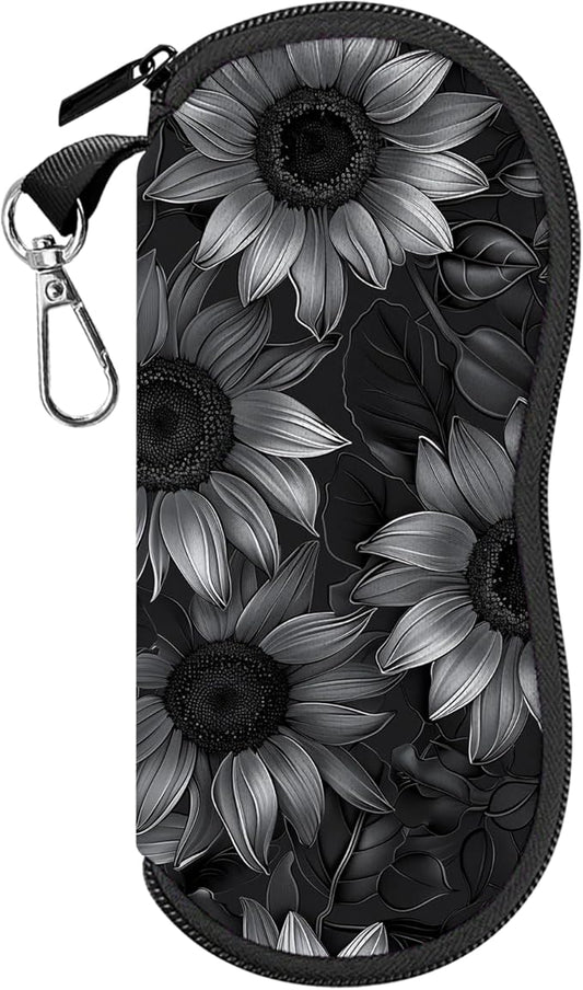 Glasses Case Sunglasses Eyeglass Soft Case Zipper Light Neoprene Pouch by Cabreche