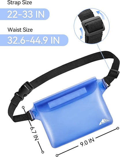HEETA Waterproof Fanny Pack, Waterproof Pouch Dry Bag 2/3/4 Pack - Image 4