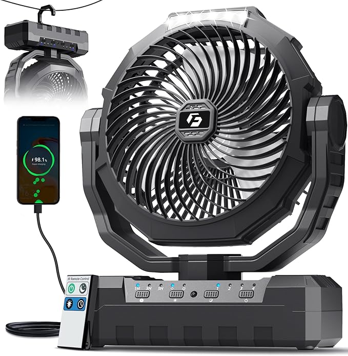 FRIZCOL 3-in-1 Camping Fan by FollowUsGetMoreInfoNow
