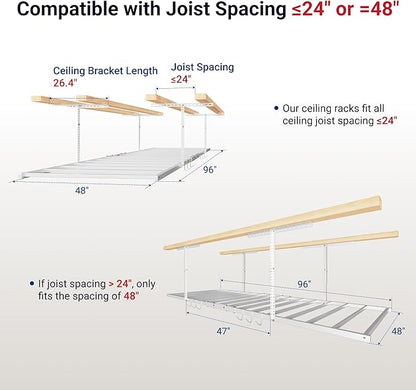 FLEXIMOUNTS 4x8 Overhead Garage Storage Rack - Image 3