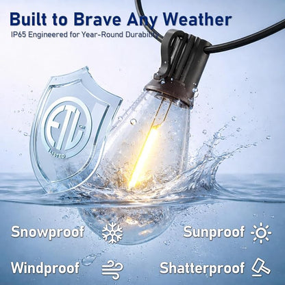 70FT LED Outdoor String Lights - Image 3