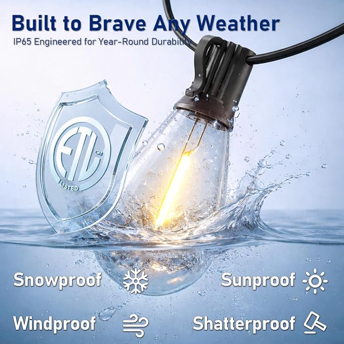150FT LED Outdoor String Lights - Image 3