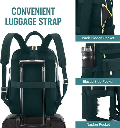 LOVEVOOK Laptop Backpack for Women 15.6 Inch Laptop Bag - Image 3
