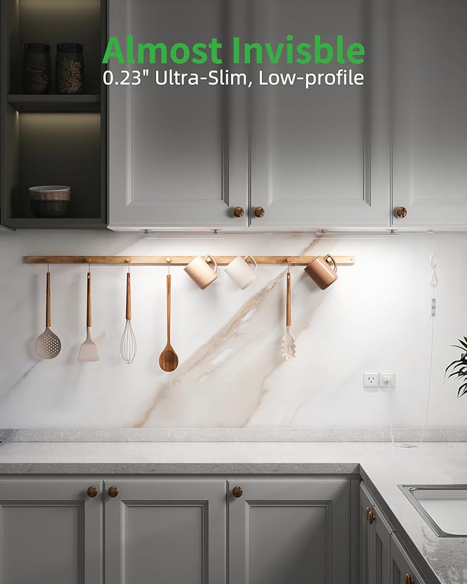 Plug-in Under Cabinet Lighting, Dimmable Under Counter Lights - Image 2