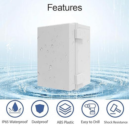 Junction Box IP65 Waterproof Dustproof ABS Plastic Enclosure Outdoor and Indoor - Image 3