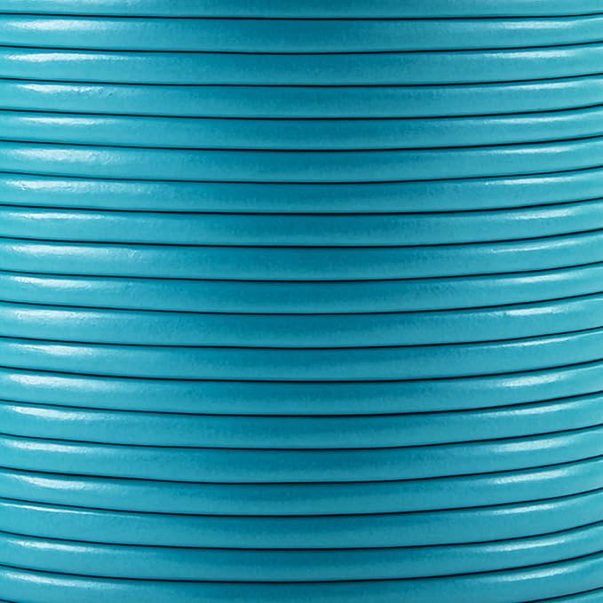 Mandala Crafts Round Genuine Turquoise Leather Cord - Image 3