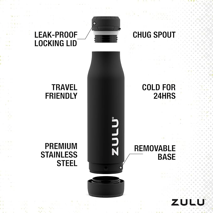 ZULU Ace Vacuum Insulated Stainless Steel Water Bottle - Image 3