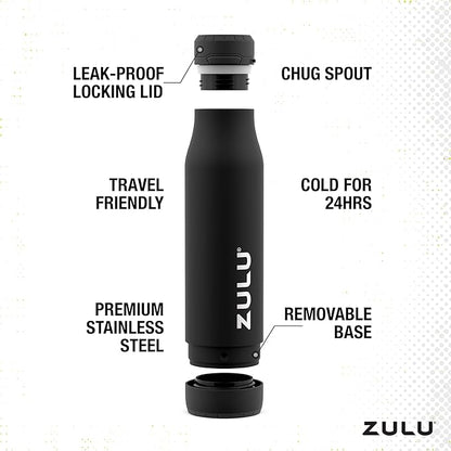 ZULU Ace Vacuum Insulated Stainless Steel Water Bottle - Image 3