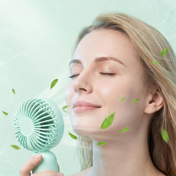 Rossesay 48 Pcs Mini Portable Fan Bulk Cute Handheld Lightweight Small Little - Image 4
