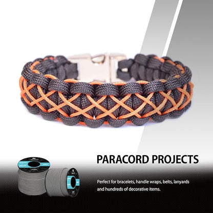 Abma Cord 2.4mm Paracord 275 100ft Nylon Rope 4 Strands Tactical Parachute Cord - Image 6