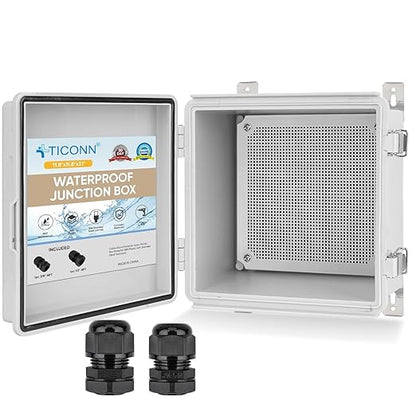 TICONN Outdoor Electrical Box Waterproof, Junction Box IP67 ABS Plastic by TICONN
