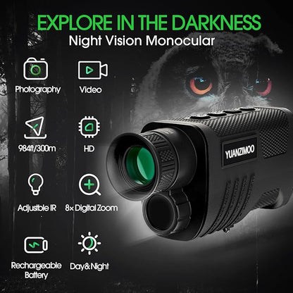 Upgraded Night Vision Monocular Digital Infrared Monocular Telescope - Image 2