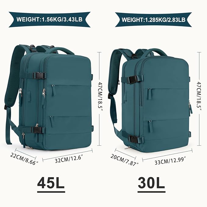 coowoz Large Travel Backpack For Women Men, Carry On Backpack, Hiking Backpack - Image 2