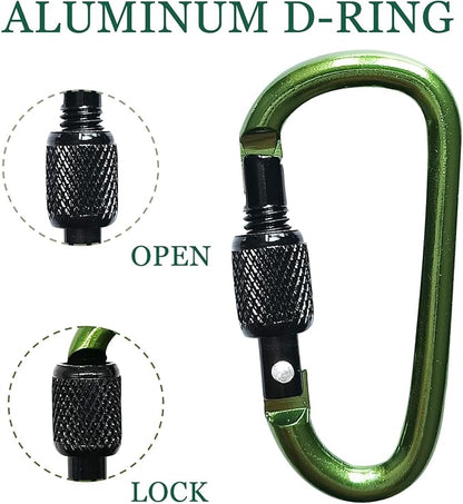 YUCHIYA 8 Pack D-Shape Carabiner Clasp - Image 5