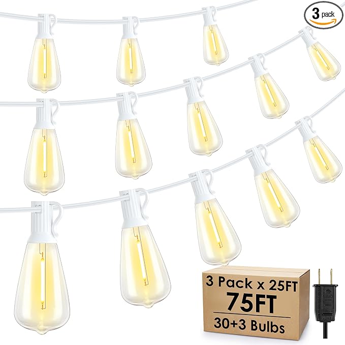 Larkvue 75FT Outdoor String Lights, Patio Lights by Larkvue