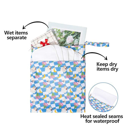 ALVABABY 2pcs Waterproof Wet Dry Bags, Reusable - Image 3