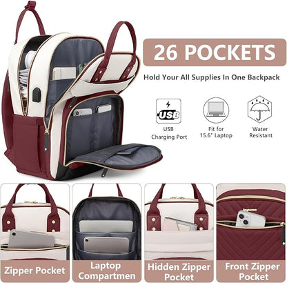 Laptop Backpack for Women Work Bag - Image 2
