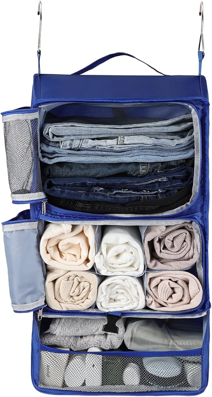 Surblue Hanging Shelves Travel Storage Bag Compression Packing Cube by SURBLUE