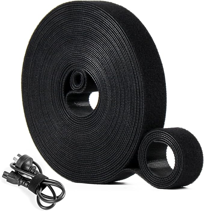 OneLeaf Fastening Cable Management Roll, 43ft x 3/4inch Cut to Length Straps by OneLeaf