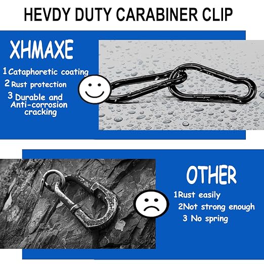 20PCS M4 Heavy Duty Carabiner Clip, 1.57Inch Snap Hook Quick Link Small - Image 4